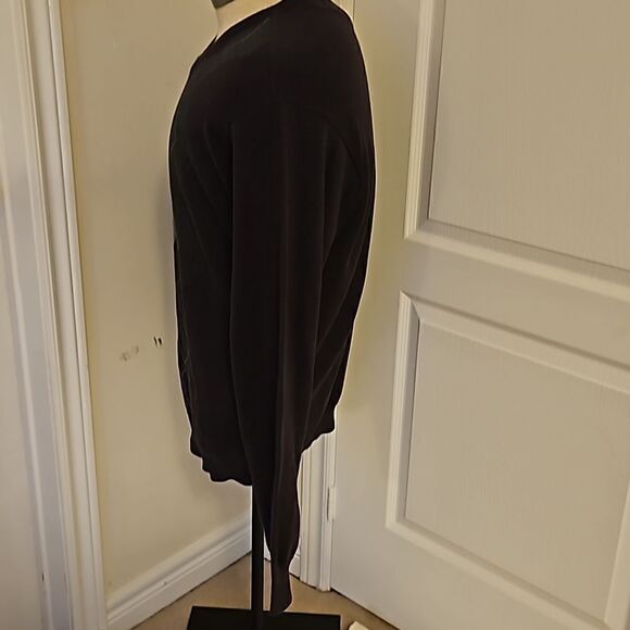 Van Heusen Men's Ribbed V-Neck Argyle Long Sleeves Sweater Large Purple/Gray - Picture 3 of 16